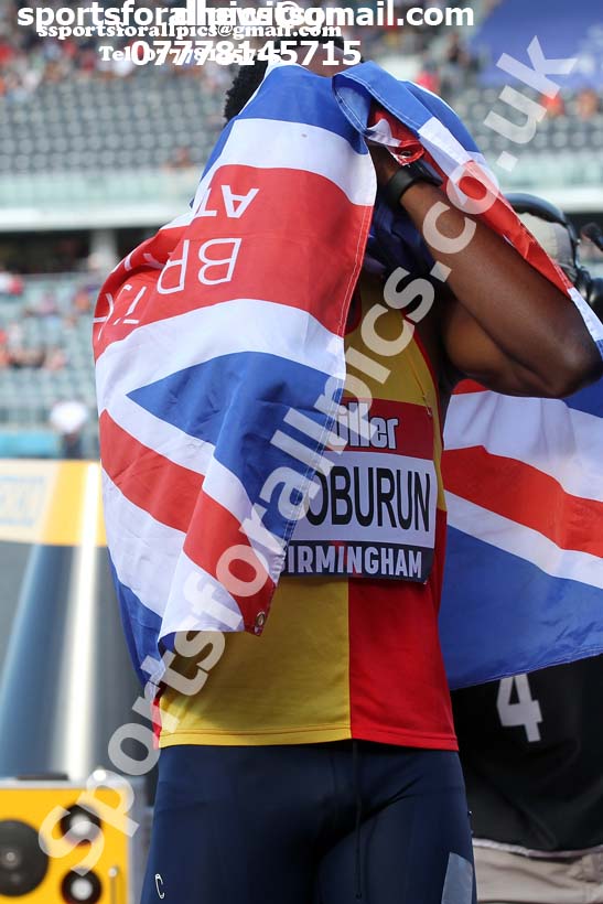 Mens 100 metres, 2019 Muller British Championships, Alexander Stadium, Birmingham. Photo: David T. Hewitson/Sports for All Pics